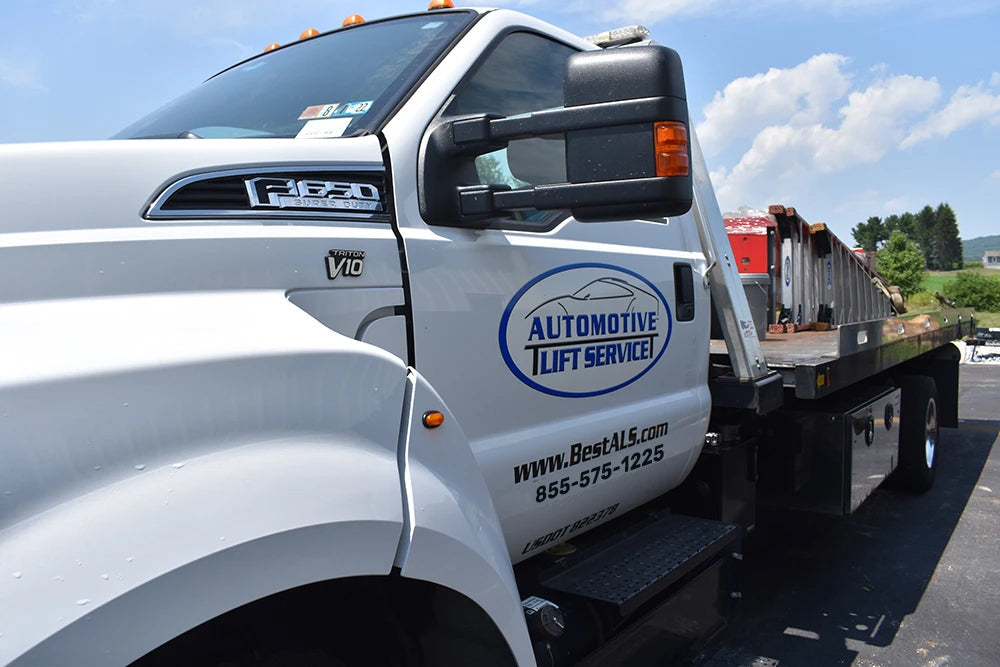 Automotive Lift Service fleet truck